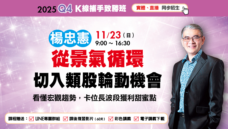 11/23楊忠憲 從景氣循環 切入類股輪動機會